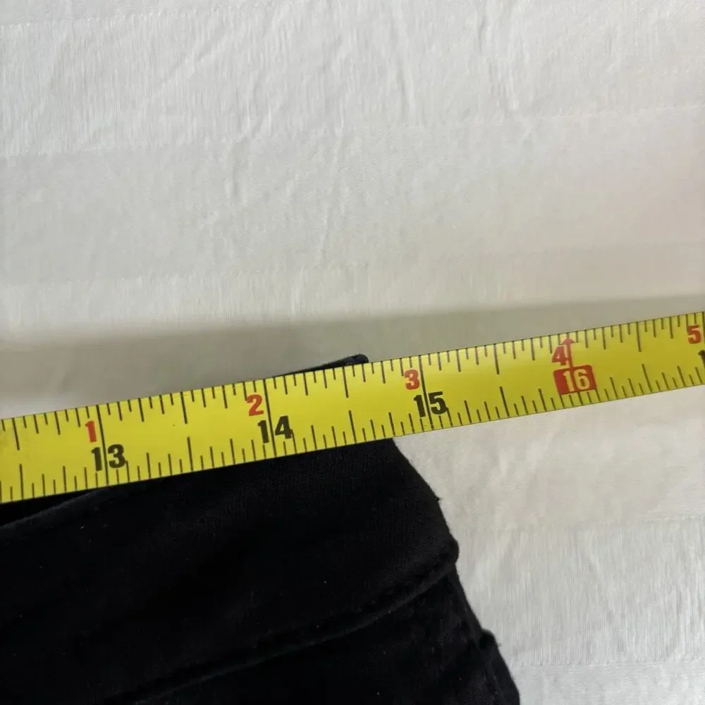 KUT From The Kloth Donna Fab Ab Ankle Skinny Jeans Black Raw Hem Size 8